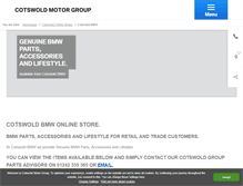 Tablet Screenshot of cotswoldstore.com